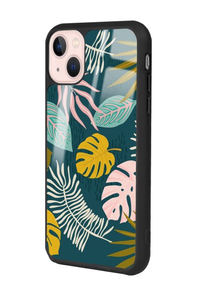 iPhone 15 Plus Color Leaf Tasarımlı Glossy Telefon Kılıfı