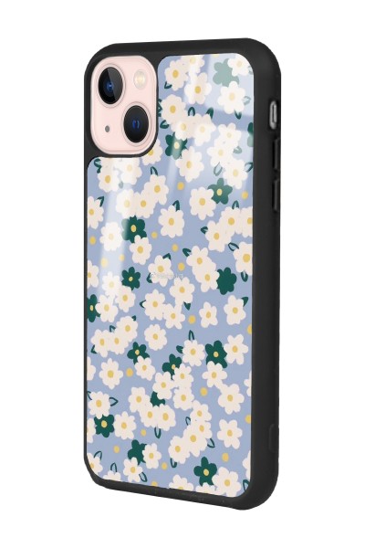 iPhone 15 Plus Daisy Pattern Tasarımlı Glossy Telefon Kılıfı