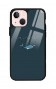 iPhone 15 Plus Doodle Fish Tasarımlı Glossy Telefon Kılıfı