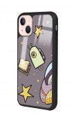 iPhone 15 Plus Doodle Jump Tasarımlı Glossy Telefon Kılıfı