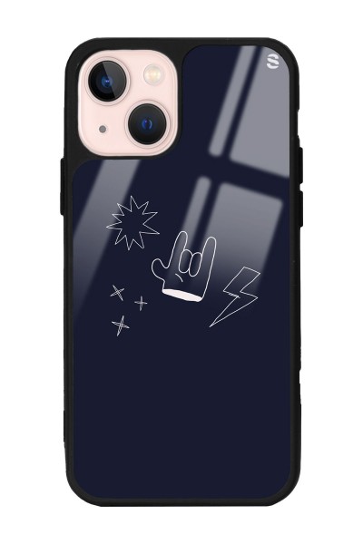 iPhone 15 Plus Doodle Punk Tasarımlı Glossy Telefon Kılıfı