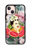 iPhone 15 Plus Frida Kahlo Tasarımlı Glossy Telefon Kılıfı