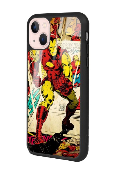iPhone 15 Plus iron Man Demir Adam Tasarımlı Glossy Telefon Kılıfı