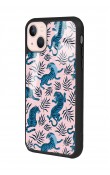 iPhone 15 Plus Mavi Kaplan Tasarımlı Glossy Telefon Kılıfı