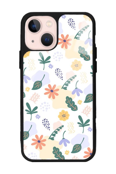 iPhone 15 Plus Minik Çiçekler Tasarımlı Glossy Telefon Kılıfı