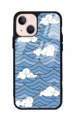 iPhone 15 Plus Sea Cloud Tasarımlı Glossy Telefon Kılıfı
