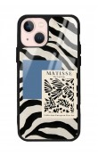 iPhone 15 Plus Zebra Matısse Tasarımlı Glossy Telefon Kılıfı