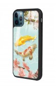 iPhone 15 Pro Koi Balığı Tasarımlı Glossy Telefon Kılıfı