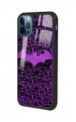 iPhone 15 Pro Lila Batman Tasarımlı Glossy Telefon Kılıfı