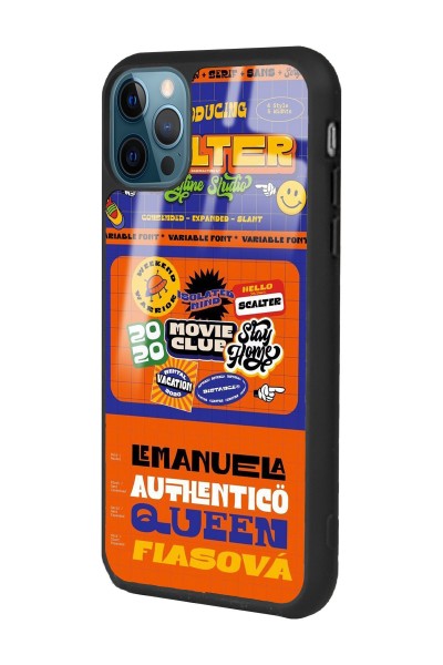 iPhone 15 Pro Retro Club Tasarımlı Glossy Telefon Kılıfı