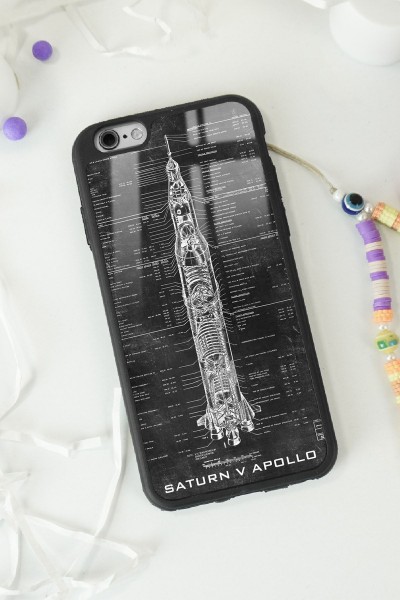 iPhone 6 - 6s Apollo Plan Tasarımlı Glossy Telefon Kılıfı