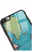 iPhone 6 - 6s Atlantic Map Tasarımlı Glossy Telefon Kılıfı