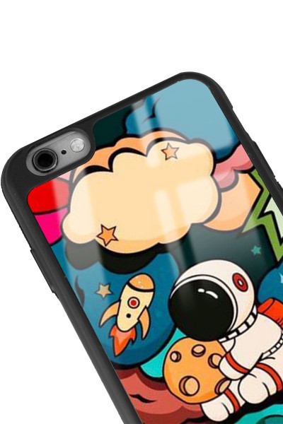 iPhone 6 - 6s Baby Astronaut Tasarımlı Glossy Telefon Kılıfı