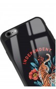 iPhone 6 - 6s Bağımsız Kaplan Tasarımlı Glossy Telefon Kılıfı