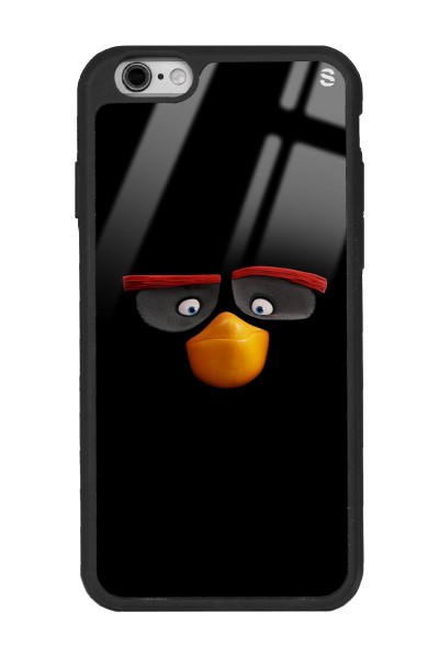 iPhone 6 - 6s Black Angry Birds Tasarımlı Glossy Telefon Kılıfı