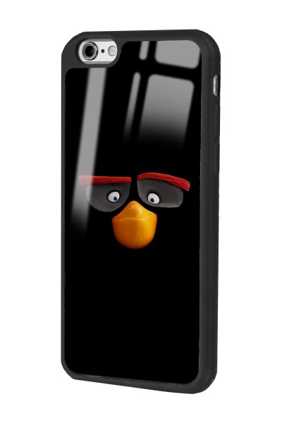 iPhone 6 - 6s Black Angry Birds Tasarımlı Glossy Telefon Kılıfı