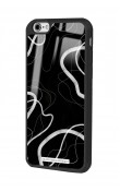 iPhone 6 - 6s Black Wave Tasarımlı Glossy Telefon Kılıfı