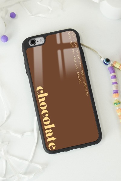 iPhone 6 - 6s Choclate Tasarımlı Glossy Telefon Kılıfı