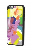 iPhone 6 - 6s Colored Brush Tasarımlı Glossy Telefon Kılıfı