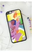 iPhone 6 - 6s Colored Brush Tasarımlı Glossy Telefon Kılıfı