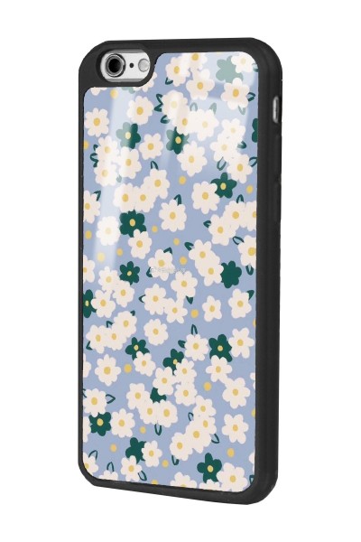 iPhone 6 - 6s Daisy Pattern Tasarımlı Glossy Telefon Kılıfı
