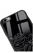 iPhone 6 - 6s Dark Leaf Tasarımlı Glossy Telefon Kılıfı
