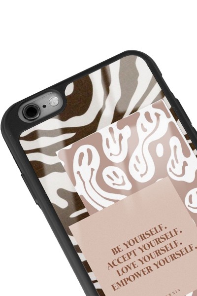 iPhone 6 - 6s Emoji Zebra Tasarımlı Glossy Telefon Kılıfı