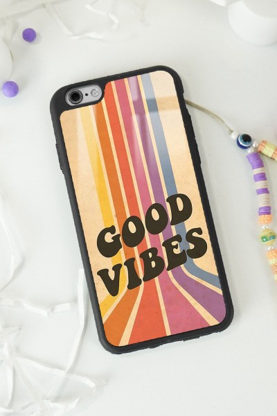 iPhone 6 - 6s Good Vibes Tasarımlı Glossy Telefon Kılıfı