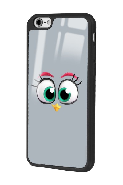 iPhone 6 - 6s Grey Angry Birds Tasarımlı Glossy Telefon Kılıfı
