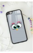 iPhone 6 - 6s Grey Angry Birds Tasarımlı Glossy Telefon Kılıfı