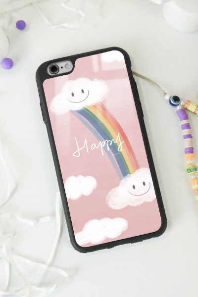 iPhone 6 - 6s Happy Cloude Tasarımlı Glossy Telefon Kılıfı