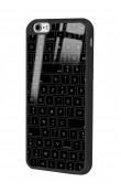 iPhone 6 - 6s Keyboard Tasarımlı Glossy Telefon Kılıfı