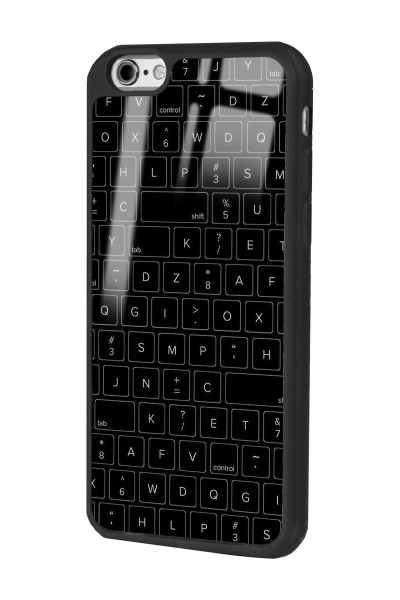 iPhone 6 - 6s Keyboard Tasarımlı Glossy Telefon Kılıfı