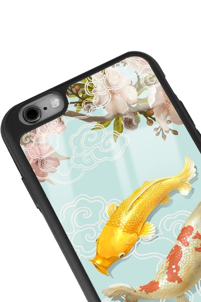 iPhone 6 - 6s Koi Balığı Tasarımlı Glossy Telefon Kılıfı