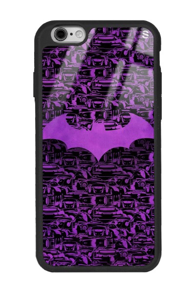 iPhone 6 - 6s Lila Batman Tasarımlı Glossy Telefon Kılıfı