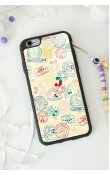 iPhone 6 - 6s Mickey Stamp Tasarımlı Glossy Telefon Kılıfı