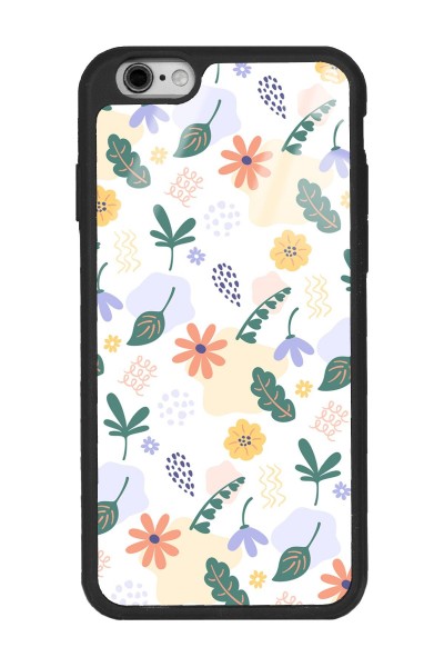 iPhone 6 - 6s Minik Çiçekler Tasarımlı Glossy Telefon Kılıfı