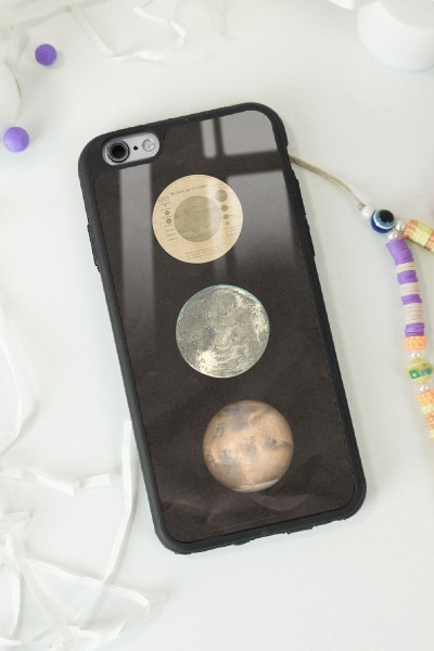 iPhone 6 - 6s Night Moon Tasarımlı Glossy Telefon Kılıfı