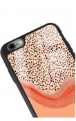 iPhone 6 - 6s Nude Benekli Tasarımlı Glossy Telefon Kılıfı