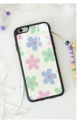 iPhone 6 - 6s Nude Çiçek Tasarımlı Glossy Telefon Kılıfı