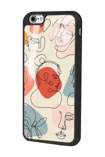 iPhone 6 - 6s Nude Maske Tasarımlı Glossy Telefon Kılıfı