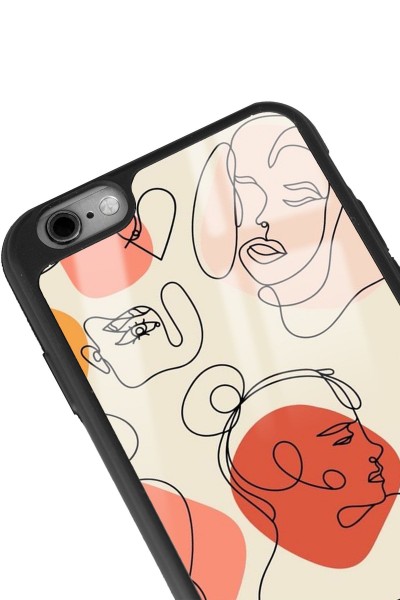 iPhone 6 - 6s Nude Maske Tasarımlı Glossy Telefon Kılıfı