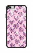 iPhone 6 6s Uyumlu Diamond Tasarımlı Glossy Telefon Kılıfı