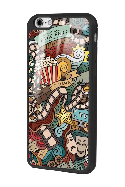 iPhone 6 - 6s Uyumlu Retro Cinema Tasarımlı Glossy Telefon Kılıfı