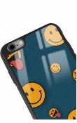 iPhone 6 - 6s Uyumlu Retro Emoji Tasarımlı Glossy Telefon Kılıfı