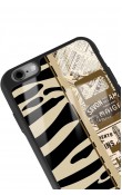 iPhone 6 - 6s Zebra Gazete Tasarımlı Glossy Telefon Kılıfı