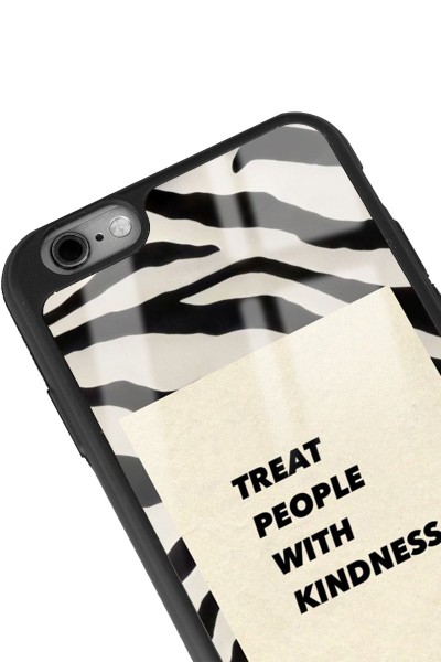 iPhone 6 - 6s Zebra Motto Tasarımlı Glossy Telefon Kılıfı