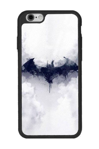 iPhone 6 Plus - 6s Plus Beyaz Batman Tasarımlı Glossy Telefon Kılıfı