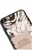 iPhone 6 Plus - 6s Plus Emoji Zebra Tasarımlı Glossy Telefon Kılıfı