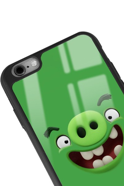 iPhone 6 Plus - 6s Plus Green Angry Birds Tasarımlı Glossy Telefon Kılıfı
